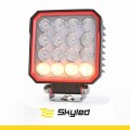 Lampa robocza ze światłem stroboskopowym (R65) SKYLED RED LINE kwadratowa 36W,10-32V, 3420 Lm, IP67 (światło rozproszone) ADR, nr kat. 13SL50172F