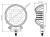Lampa robocza SKYLED RED LINE okrągła 27W, 9 LED, 9-32V, 2430 Lm, IP67/69K (światło rozproszone) ADR, nr kat. 13SL50492