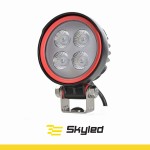 Lampa robocza SKYLED RED LINE okrągła 12W, 4 LED, 9-32V, 1080 Lm, IP67/69K (światło rozproszone) ADR, nr kat. 13SL50552