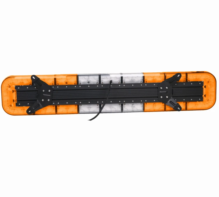 Belka ostrzegawcza SKYLED (1515 mm) z sekcją centralną, pomarańczowe światło LED 12/24V, nr kat. 13SL41205OW-B
