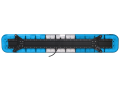 Belka ostrzegawcza SKYLED (1819 mm) z sekcją centralną, niebieskie światło LED 12/24V, nr kat. 13SL41208EW