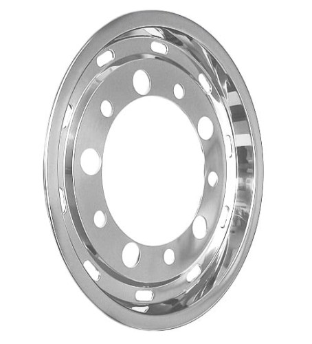 Kołpak na przednią felgę 22,5x11,75 ET120, stal nierdzewna, mocowany na śruby, 10 otworów, PCD 335mm, Super Single, nr kat. 1652SF4222