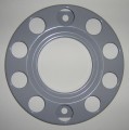 Osłona na felgę 22,5", malowana proszkowo na szaro, otwarty środek, mocowana na śruby, 10 otworów, PCD 335mm, nr kat. 16CM10V222
