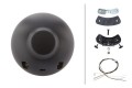 Reflektor Hella Luminator Compact Celis Black (białe szkło, z pozycją LED, Ref.37,5), nr kat. 1F1 009 094-041