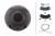Reflektor Hella Luminator Compact Celis Black (białe szkło, z pozycją LED, Ref.37,5), nr kat. 1F1 009 094-041