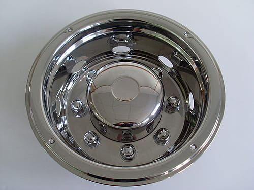 Kołpak na tylną felgę 19,5", stal nierdzewna, mocowany na pierścień, Deluxe, nr kat. 16599R2222