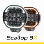 Driving Light SKYLED SCALLOP 9X FI220 (180W, with white and amber dynamic position light), R10/R148/R149