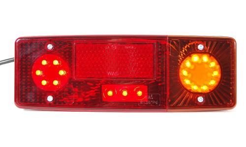 Tylna lampa zespolona LED Pozycja/Stop/Kierunkowskaz/Dolne oświetlenie tablicy (prawa) WE551DP, nr kat. 13.484.2