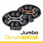 Reflektor dalekosiężny SKYLED Jumbo Ovum Flash FULL LED (82W, białe i pomarańczowe światło pozycyjne / światło ostrzegawcze R10/R65/R148/R149, nr kat. JE320.100F