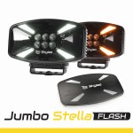 Reflektor dalekosiężny SKYLED Jumbo Stella Flash FULL LED (140W, dynamiczne białe i pomarańczowe światło pozycyjne / światło ostrzegawcze / pokrywa) R10/R65/R148/R149, nr kat. JE320.90F