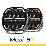Reflektor dalekosiężny SKYLED Moai 9X Black FI220 (162W biała i pomarańczowa pozycja) R149/R148/R10 - czarna obudowa, nr kat. 13300077-B