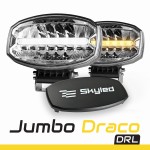 SKYLED Jumbo Draco DRL 80W FULL LED driving lamp with white/amber daytime running light
