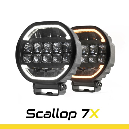 Reflektor SKYLED SCALLOP 7X FI178 (90W, z białym i pomarańczowym dynamicznym światłem pozycyjnym) R10/R148/R149, nr kat. 133000667