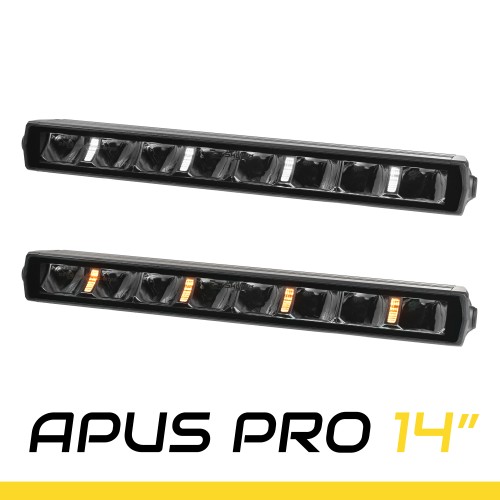 SKYLED APUS PRO 14” (358 mm) LED BAR SUPER SLIM 80W białe i pomarańczowe światło pozycyjne R7/R10/R112