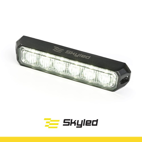 Lampa ostrzegawcza SKYLED 128x28 mm (stroboskop białe światło 6 LED)
