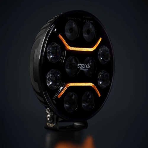 Reflektor dalekosiężny DARK KNIGHT INTENSE 9", światło pozycyjne białe/pomarańczowe