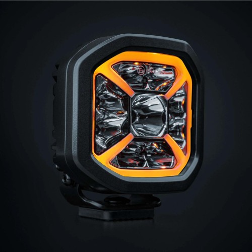 Reflektor dalekosiężny Strands Siberia X 4" biała i pomarańczowa pozycja