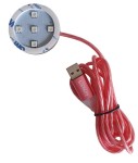 Czerwone podświetlenie POPPY pod USB ze świecącym przewodem, nr kat. 2699600822
